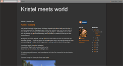 Desktop Screenshot of kristelmeetsworld.blogspot.com
