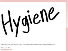 Tablet Screenshot of hygieneband.blogspot.com