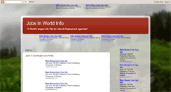 Desktop Screenshot of jobsinworldinfo.blogspot.com
