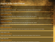 Tablet Screenshot of knightsoftheguildpodcast.blogspot.com