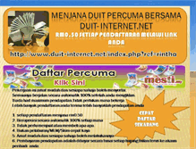 Tablet Screenshot of menjanadenganduitinternet.blogspot.com