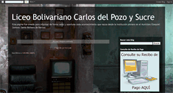 Desktop Screenshot of lbcarlosdelpozoysucre.blogspot.com