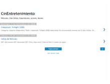 Tablet Screenshot of cinentretenimiento.blogspot.com