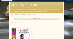 Desktop Screenshot of mukjizatalquranhadist.blogspot.com