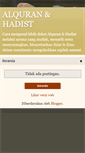 Mobile Screenshot of mukjizatalquranhadist.blogspot.com