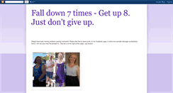 Desktop Screenshot of falldown7timesgetup8justdontgiveup.blogspot.com