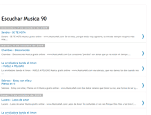 Tablet Screenshot of escucharmusica-90.blogspot.com
