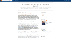 Desktop Screenshot of abetterworld-mysmallpart.blogspot.com