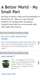 Mobile Screenshot of abetterworld-mysmallpart.blogspot.com