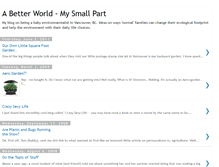 Tablet Screenshot of abetterworld-mysmallpart.blogspot.com