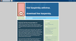 Desktop Screenshot of free-kaspersky.blogspot.com