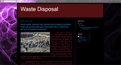 Desktop Screenshot of bloggerwastedisposal2012.blogspot.com