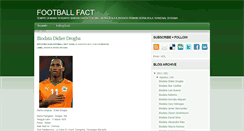 Desktop Screenshot of footballfact10.blogspot.com
