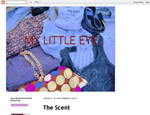 Tablet Screenshot of mylittleeyeblog.blogspot.com