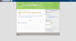 Desktop Screenshot of discovermedia.blogspot.com