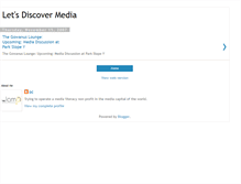 Tablet Screenshot of discovermedia.blogspot.com
