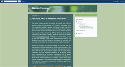 Desktop Screenshot of maromeurope.blogspot.com