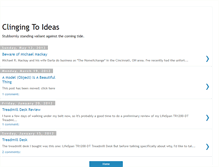 Tablet Screenshot of clingingtoideas.blogspot.com
