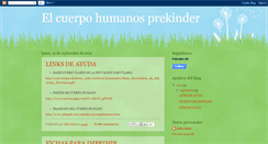 Desktop Screenshot of elcuerpohumanosprekinder.blogspot.com