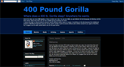 Desktop Screenshot of 400poundgorilla.blogspot.com