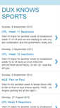 Mobile Screenshot of duxknowssports.blogspot.com