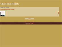 Tablet Screenshot of ghostfromhistory.blogspot.com