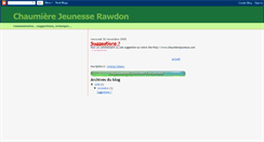 Desktop Screenshot of chaumierejeunesse.blogspot.com