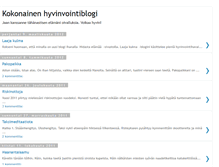 Tablet Screenshot of kokonainenhyvinvointi.blogspot.com