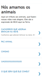 Mobile Screenshot of nosamamososanimais.blogspot.com