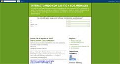 Desktop Screenshot of interactuandoconlosanimales.blogspot.com