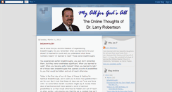 Desktop Screenshot of larryrobertson.blogspot.com