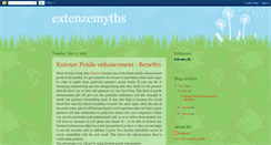 Desktop Screenshot of extenzemyths.blogspot.com