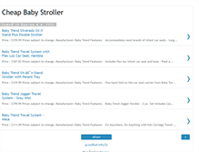 Tablet Screenshot of cheap-babystroller.blogspot.com