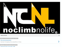 Tablet Screenshot of noclimbnolife.blogspot.com