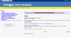Desktop Screenshot of beurs-beleggen.blogspot.com