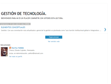 Tablet Screenshot of gestidetecnologia.blogspot.com