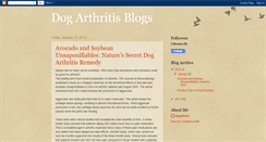 Desktop Screenshot of dogarthritisblogs.blogspot.com