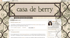 Desktop Screenshot of casadeberry.blogspot.com