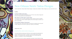 Desktop Screenshot of neworleanssaintstattoodesigns.blogspot.com