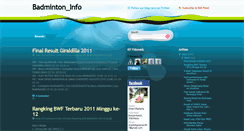 Desktop Screenshot of disinibadminton.blogspot.com