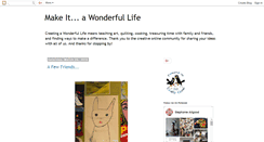 Desktop Screenshot of makeitawonderfullife.blogspot.com