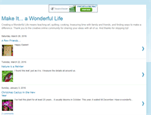 Tablet Screenshot of makeitawonderfullife.blogspot.com