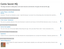 Tablet Screenshot of comixsecrethq.blogspot.com
