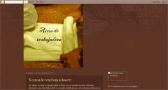 Desktop Screenshot of airesdetrabajadera.blogspot.com