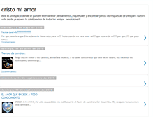Tablet Screenshot of cristomiamor.blogspot.com