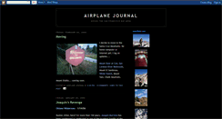 Desktop Screenshot of airplanejournal.blogspot.com