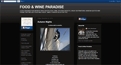 Desktop Screenshot of foodandwineparadise.blogspot.com