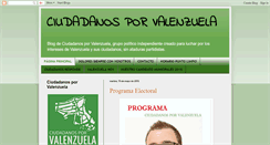 Desktop Screenshot of ciudadanos-valenzuela.blogspot.com