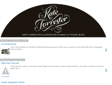 Tablet Screenshot of kateforrester1.blogspot.com