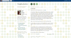 Desktop Screenshot of neighborknitter.blogspot.com